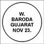W./BARODA/GUJARAT Postmark