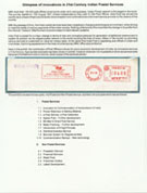 Glimpses of innovations in 21st Century Indian Postal Services